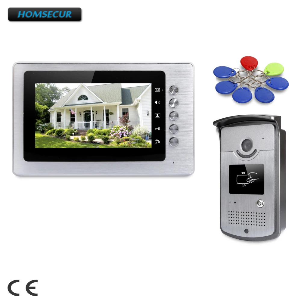 

HOMSECUR 7" Video Security Door Phone with Intra-monitor Audio Intercom for Home Security : XC001+XM705