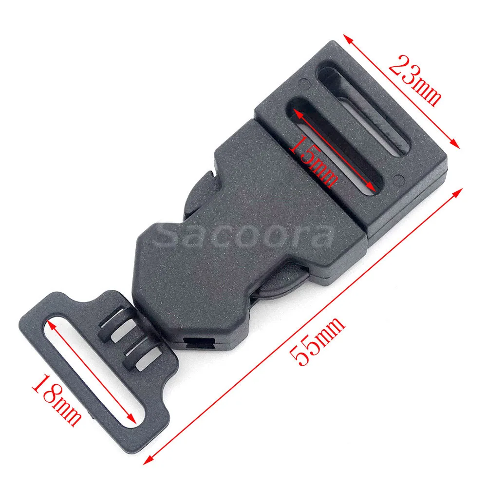 5pcs/pack Pack 5/8" bing Plastic Side Release Strap Rotating Buckle