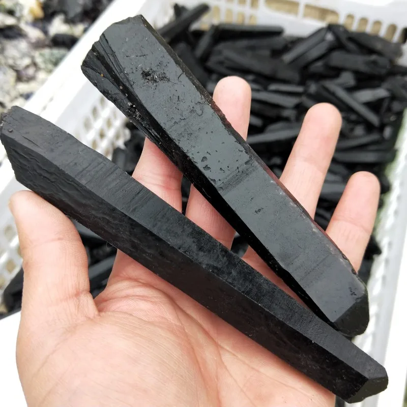 2 шт. 7 14 см большая натуральная черная Хрустальная палочка Исцеляющие точки башня