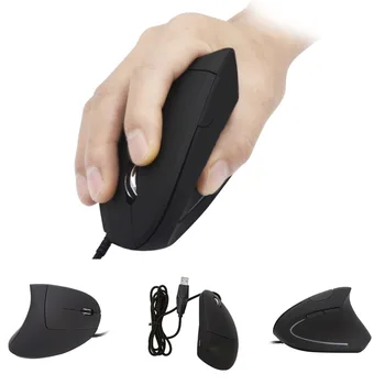 

6 Button Wired Mouse 3200 DPI Breathing LED Seven Color Light Laser Ergonomic Vertical Optical USB Mouse for PC Computer C26