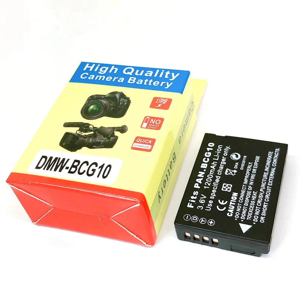 DMW BCG10 ДМВ BCG10E BCG10PP Батарея для цифрового фотоаппарата Panasonic Lumix DMC 3D1 TZ6 TZ7 TZ8 TZ10 TZ18 TZ19