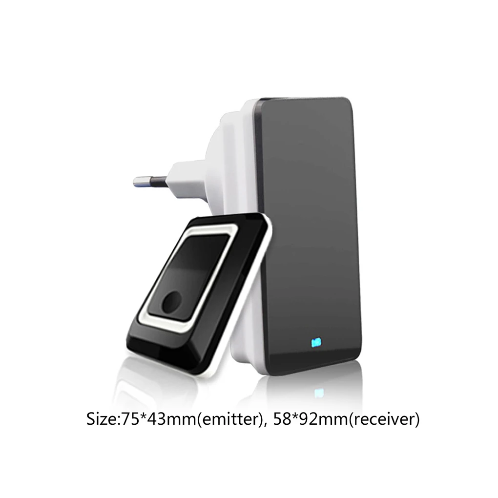 

New Arrival 2018 Waterproof Wireless Doorbell AC 110 - 220V Energy Saving Doorbell EU Plug Low Power Door Bell
