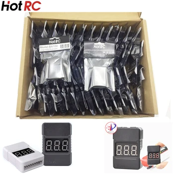 

50pcs Hotrc Low Voltage Meter Tester BX100 High Accuracy 0.01V 2 In1 RC Lipo Battery Led 1S-8S Buzzer Alarm