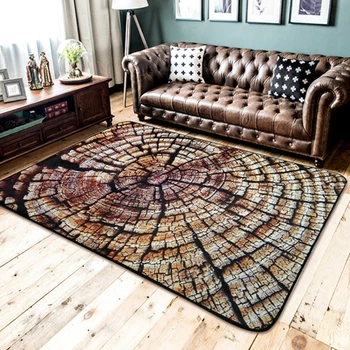 

Classic Wood Pattern Rectangle Carpet For Living Room Bedroom Carpets Study Floor Mat Coffee Table Area Rugs Outdoor Play Mats