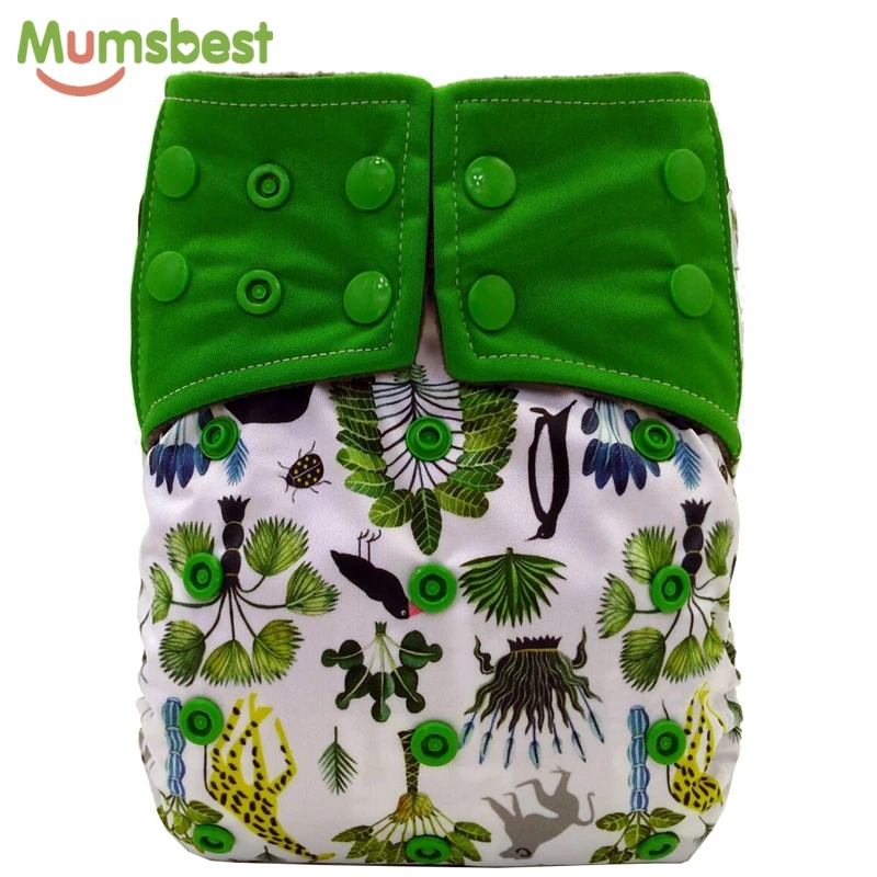 Mumsbest/6 шт./лот ткань пеленки бамбуковые прослойки в моющиеся цифровая печать