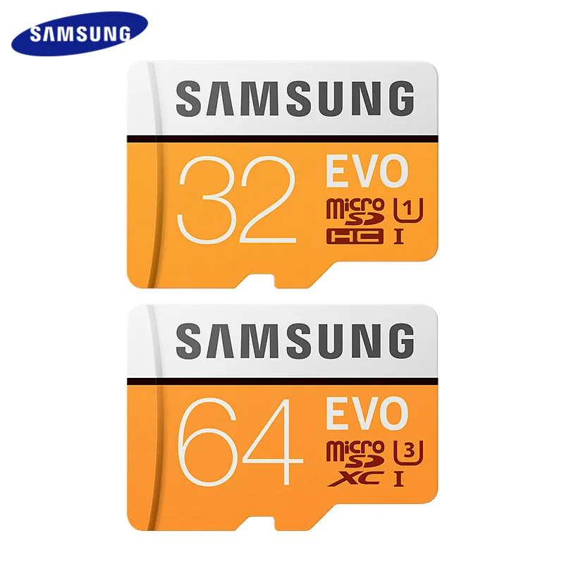 Дешевый 100% Оригинальные samsung Micro SD карты EVO высокое Скорость 100 МБ с. 32 GB 64 GB U3 Class 10 UHS I U1 TF карты памяти Microsd