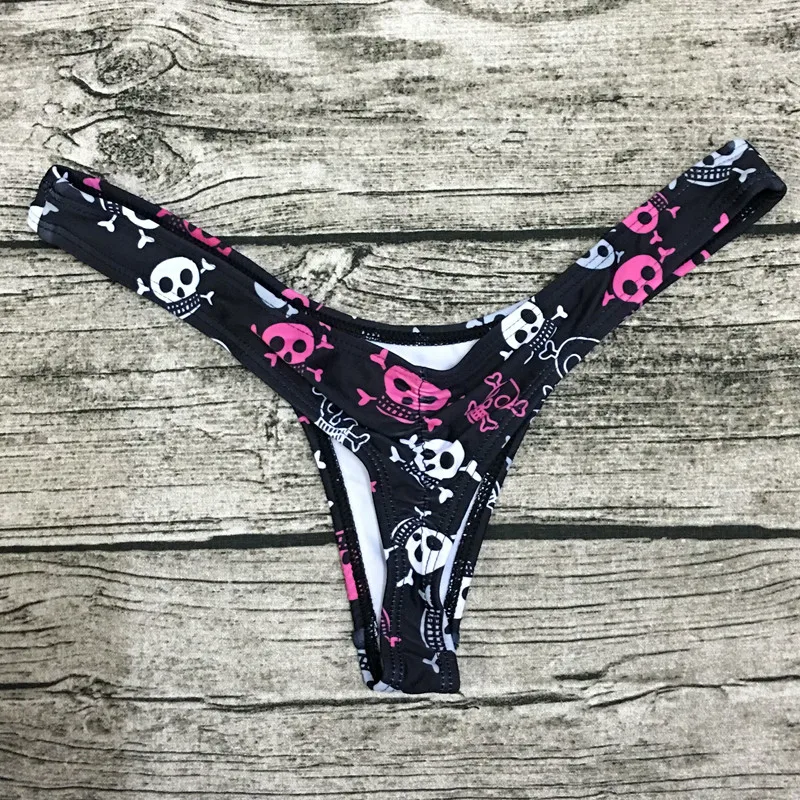 Wholesale Sexy Women Bikini Brazilian Cheeky Bottom Thong V Swimwear Swimsuit Panties Briefs  Bikini Panties cheeky Swim Trunks high leg bikini set