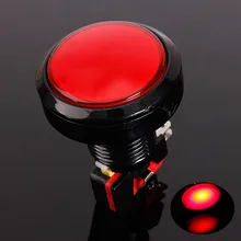 1 комплект 45 мм кнопочный переключатель кнопки светодиодный микро-12 V светодиодный Мощность Кнопка игровой набор аксессуаров