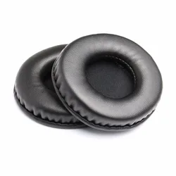 Premium 80mm Leather Foam Ear Pads - Replacement Cushions (80mm black 1 pair)