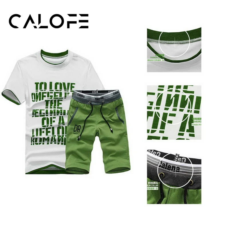 

CALOFE Men's Sportswear Jogging Set Men Sportset Fitness Tracksuit Bodybuilding Soccer Sport Set Male Outwear Sweatshirts New