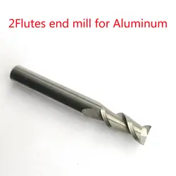 2 шт./лот D8x25x75L 8 мм 2 флейты HRC50 карбида Экстра удлиняют плоские фрезы для алюминия ЧПУ фрезы Фрезы
