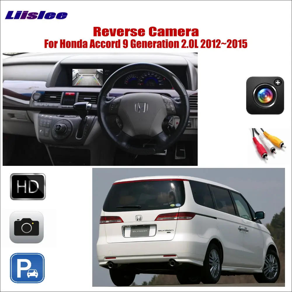 

Liislee For Honda Elysion 2015~2017 Car Reverse Rear View Camera / Connect Original Factory Screen / RCA Adapter