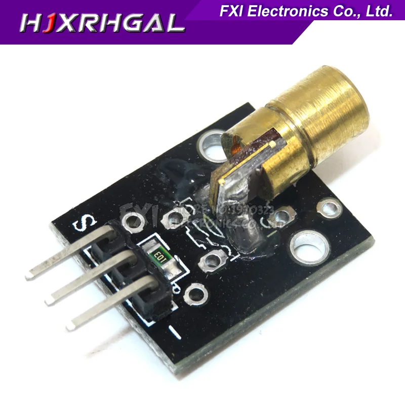 

Smart Electronics New KY-008 3pin 650nm Red Laser Transmitter Dot Diode Copper Head Module for Arduino AVR PIC DIY