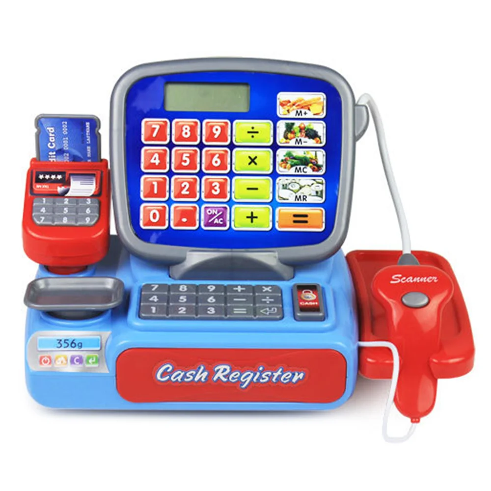 Игрушки для продуктов детский симулятор супермаркет кассовый аппарат