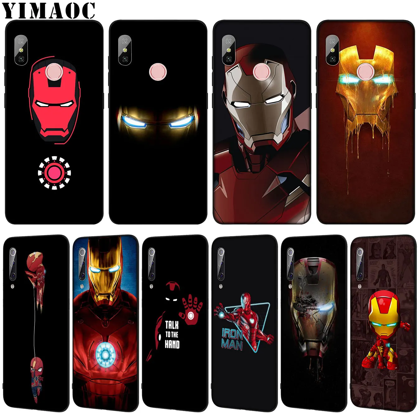 

YIMAOC IronMan Marvel Iron Man Soft Silicone Phone Case for Xiaomi Mi 9 9T CC9 CC9E A3 PRO 8 SE A2 Lite A1 6 6X 5X f1 MAX 3