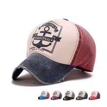 Весенне-летняя винтажная Солнцезащитная шляпа с дырками для мужчин и женщин пиратский якорь хип-хоп бейсбольная кепка бейсболка Casquette Gorras