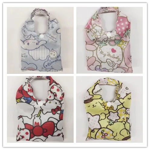 Cartoon New environmental storage bag Handbag kt Foldable Shopping Bags Reusable Folding Grocery Nylon eco tote Bag |