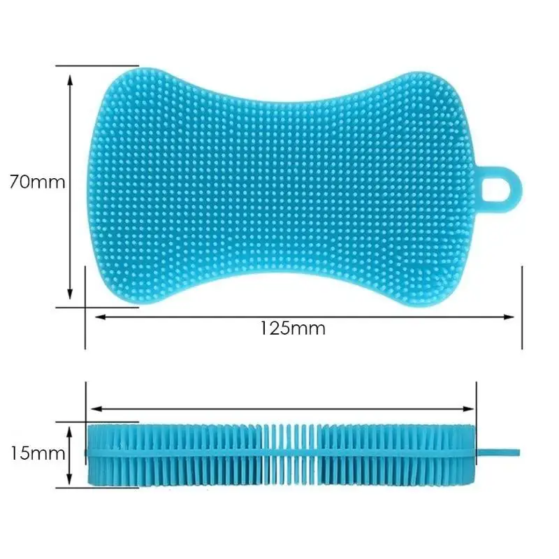 Силиконовая щетка для мытья посуды, кастрюля для мытья посуды, щетка для мытья посуды, щетка для мытья посуды, антибактериальная щетка без плесени - Цвет: 1 PC
