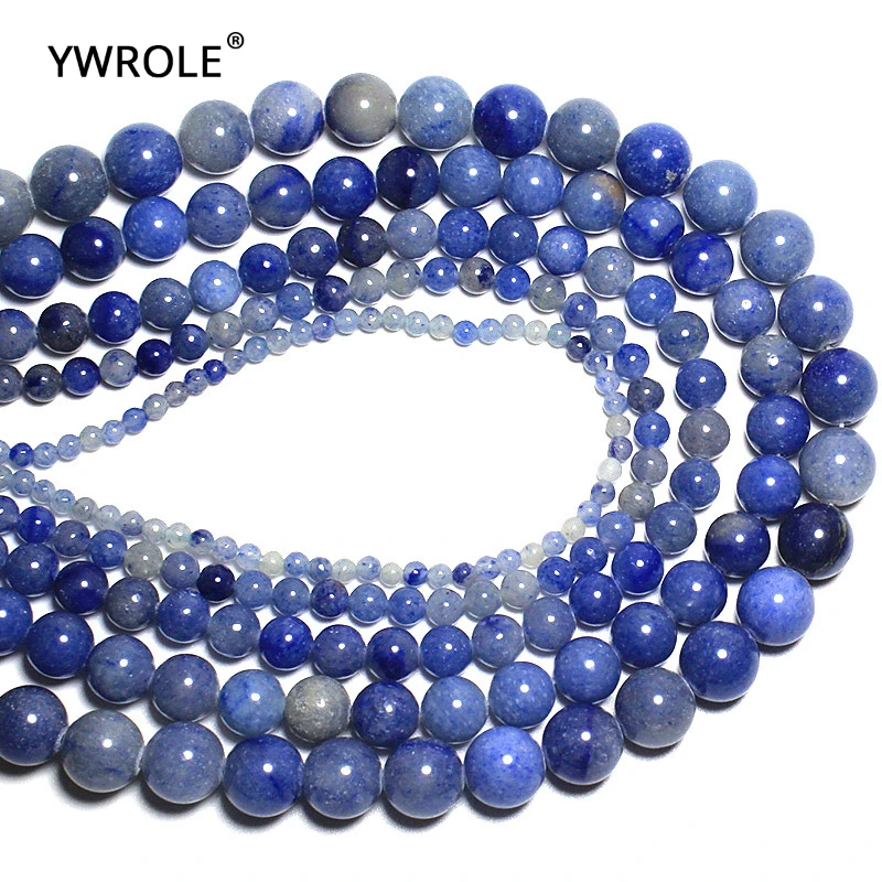 Бусины из натурального камня Dumortierite Blue Aventurine Jades искусственный материал 4/ 6/8/10/12