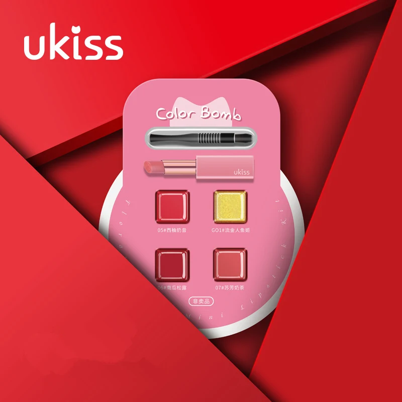 

Ukiss 1Pcs WaterProof Makeup Matte Mini Lipsticks Maquillaje Lipliner Maquiagem Batom Barra de labios