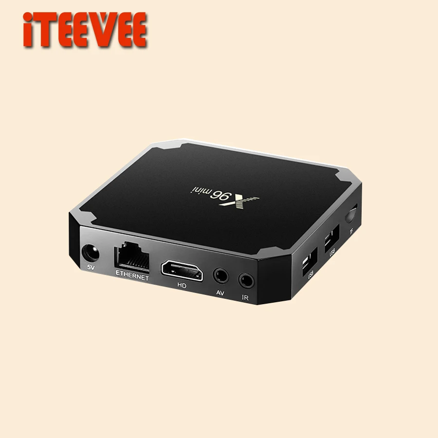 1 шт. Android 7 ТВ приставка 2GB16GB Amlogic S905W четырехъядерный Suppot 2 4 GHz WiFi медиаплеер X96 mini 1GB