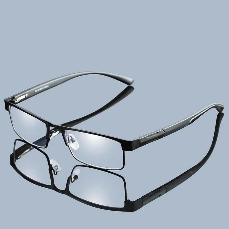 

2019 Men Titanium alloy Eyeglasses Non spherical full metal Coated lens reading glasses+1.0 +1.5 +2.0 +2.5 +3.0 +3.5+4.0