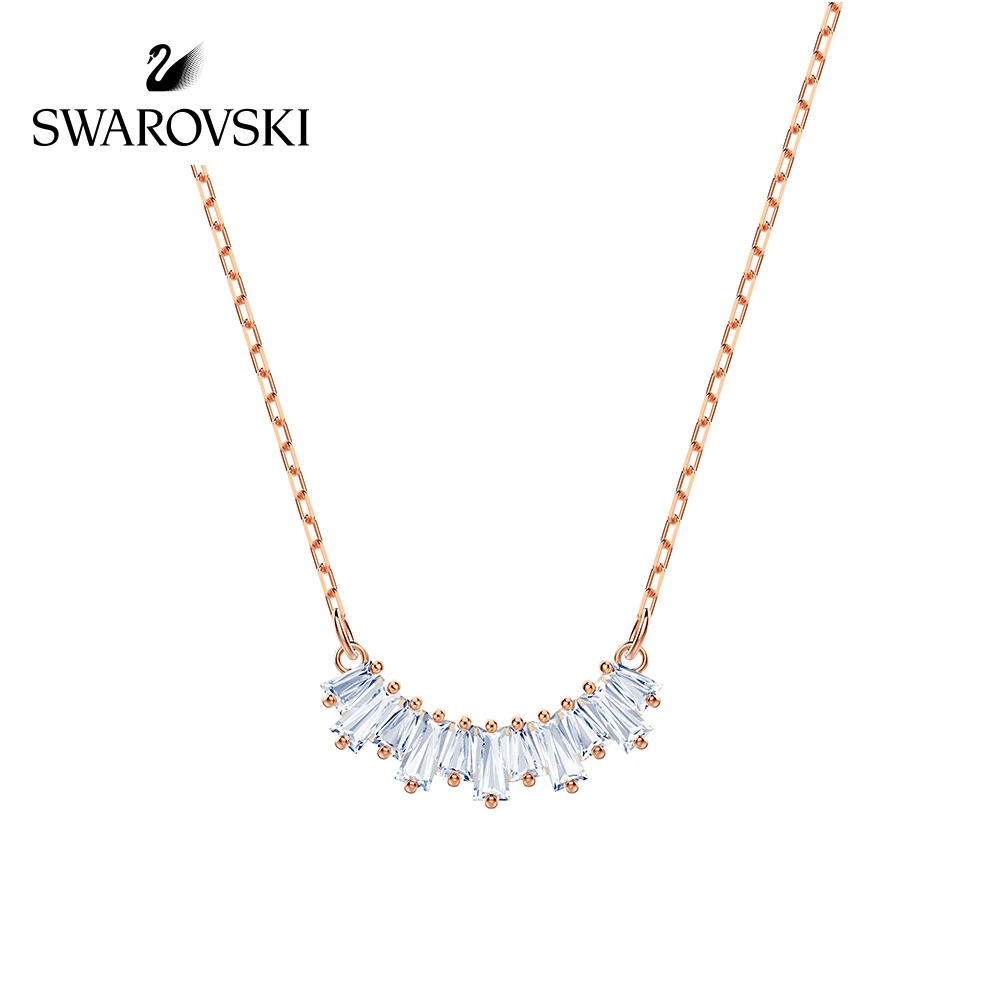 

Genuine Swarovski Sunshine Fashion avant-garde Delicate Lady Clavicle Necklace Pendant Necklaces Womens Crystal Necklace5459590