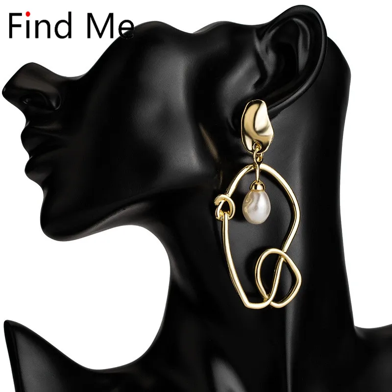 Женские серьги подвески с искусственным жемчугом Find Me новые брендовые