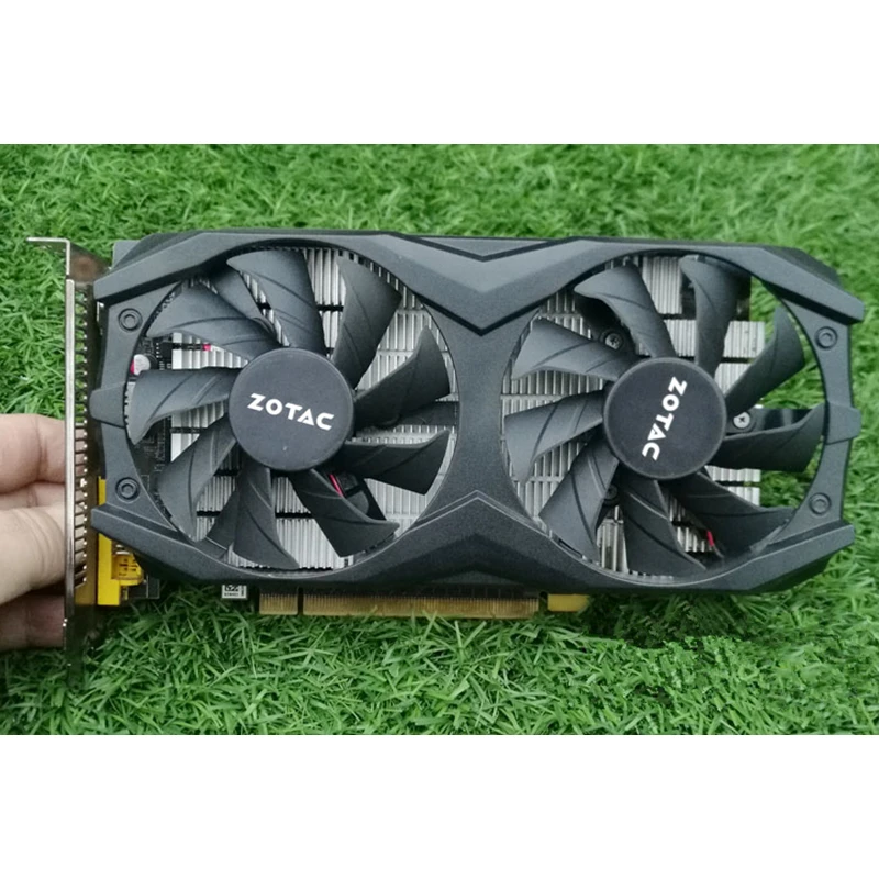 Видеокарта ZOTAC GTX 1050Ti 4 Гб GPU графические карты для GeForce nVIDIA Original GTX1050 4GD5 128Bit