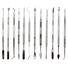12 шт. стоматологический воск набор ножей резные инструменты для создания скульптур из глины резной нож набор для моделирования Гравировка инструменты ювелирные изделия DIY