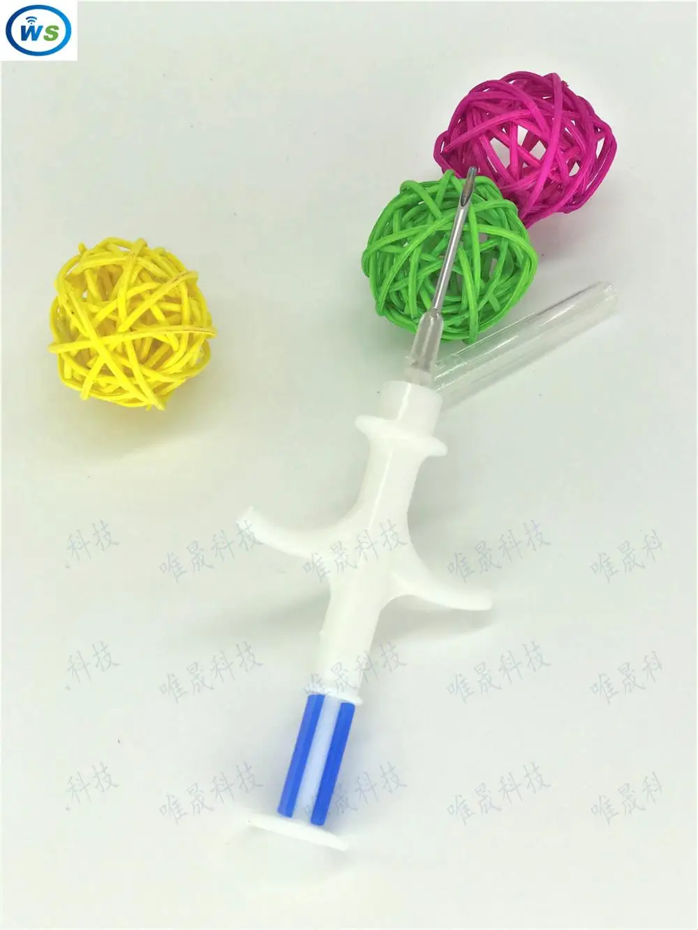 

10pcs FDX-B 1.4*8mm Rfid Veterinary Transponder Syringe for animal chip /pet microchips EM4305