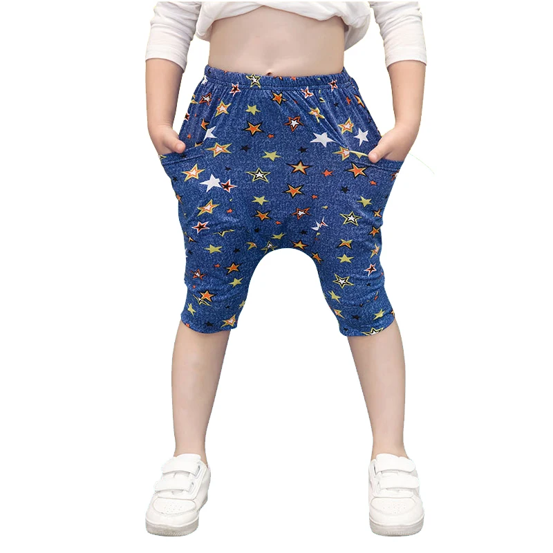 Размер 80-140, детские шаровары для маленьких мальчиков, летние пляжные шорты, брюки для мальчиков, детские свободные спортивные повседневные шорты, новинка года