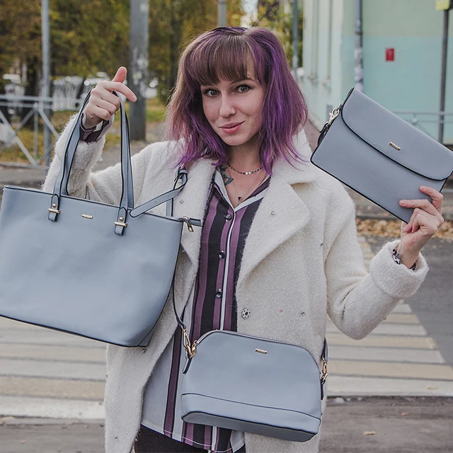 handbag women shoulder bags designer crossbody bag female large tote 3 set bag big luxury small purse and handbag 2018