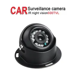 Мини из металла 600TVL автомобиля Камеры Скрытого видеонаблюдения, ИК Ночное видение 3.6 мм объектив для автомобиля Автобус Грузовик Vans