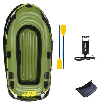 

fishing 2 Person fish boat 218*110*36cm PVC inflatable boat fishing boat kayak paddle pump carry bag backpack dinghy raft A06001