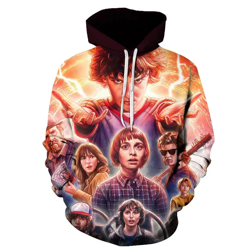 

Fashion Stranger Things Sweatshirt Women Long Sleeve Hooded Stranger Things Hoodie Female Sudadera Stranger Things Hoodies Women