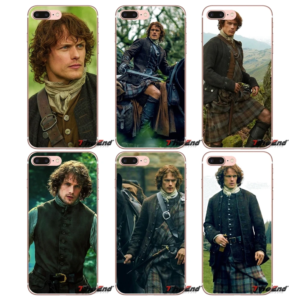 Для iPhone X 4 4S 5 5S 5C SE 6 6S 7 8 Plus Samsung Galaxy J1 J3 J5 J7 A3 A5 2016 2017 Jamie Fraser Outlander прозрачный ТПУ