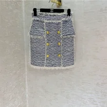 Осенняя и зимняя одежда Женская Темперамент Дикие кисточки женские юбки тканые ткани темперамент дикий 1:1