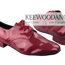 Новинка; красные лакированные латинский бальный танец; качественные мужские туфли для танго вечерние туфли; свадебные туфли;