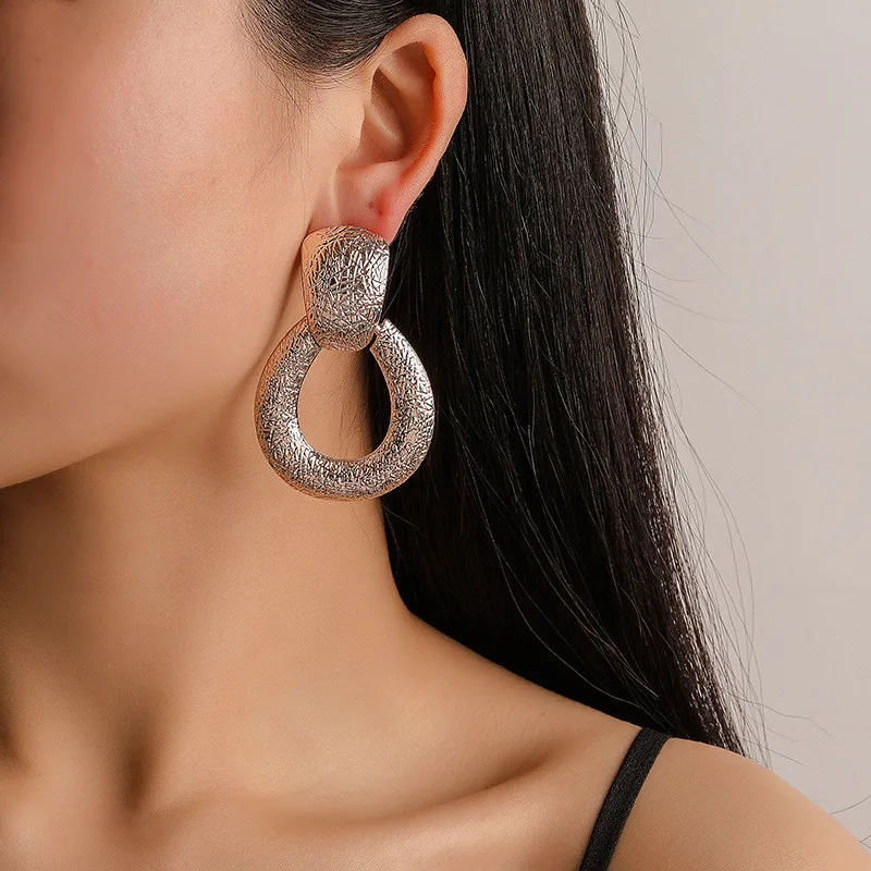 

2019 New Statement Metal Drop Earrings Trendy Jewelry Elegant Big Geometric Dangle Pendant Earring For Women Mexed EARRINGS