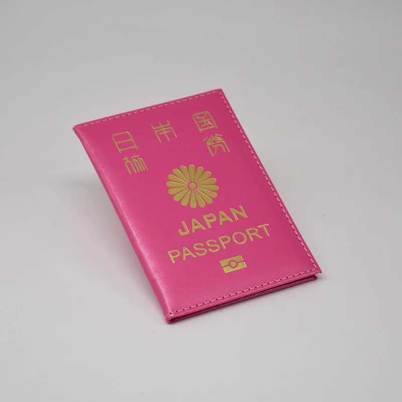 DIKEDAKU роскошный женский чехол для паспорта для японского высокого качества Pu кожаный чехол для паспорта для ПАСПОРТА Путешествия Doucuments Органайзер - Цвет: Rose pink