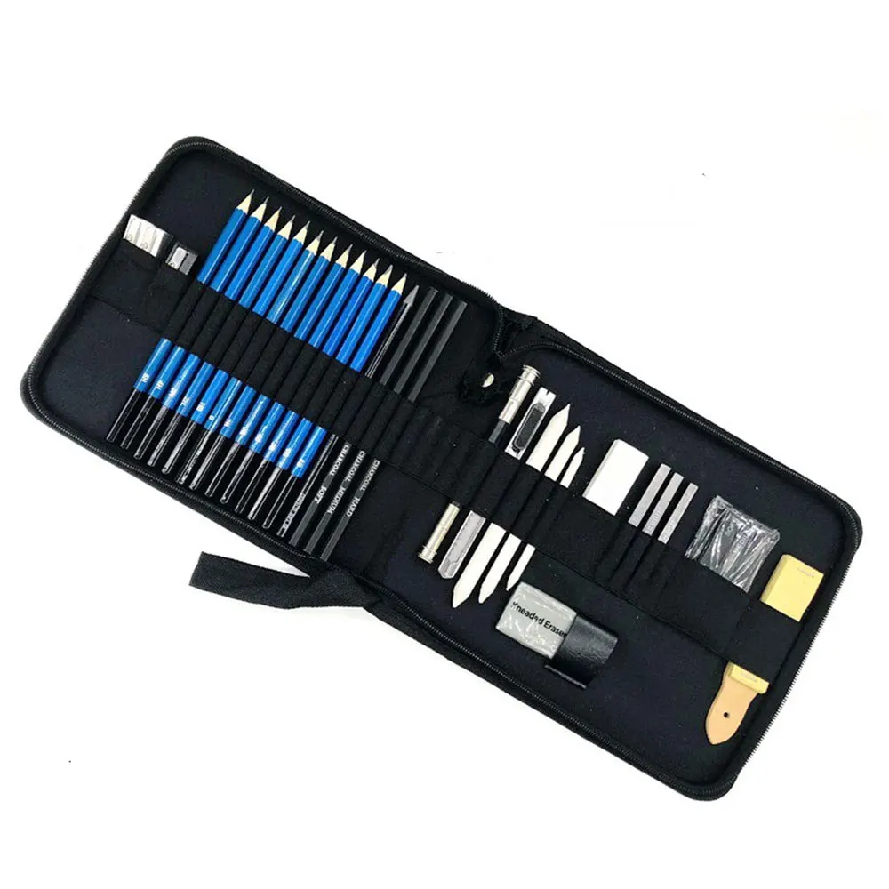 

33pcs/set Sketch Brush Set Adult Painting Pencil Rubber Sketch Drawing Set Art Stationery Best Birthday Gift