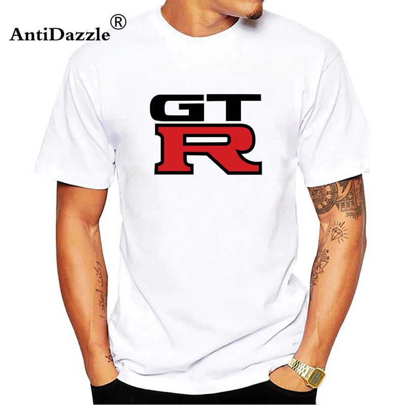 

Fashion T Shirt Men Nissan GTR Cars Personality Design Short Sleeve Cotton T Shirts Car Men Clothing Tops Tees