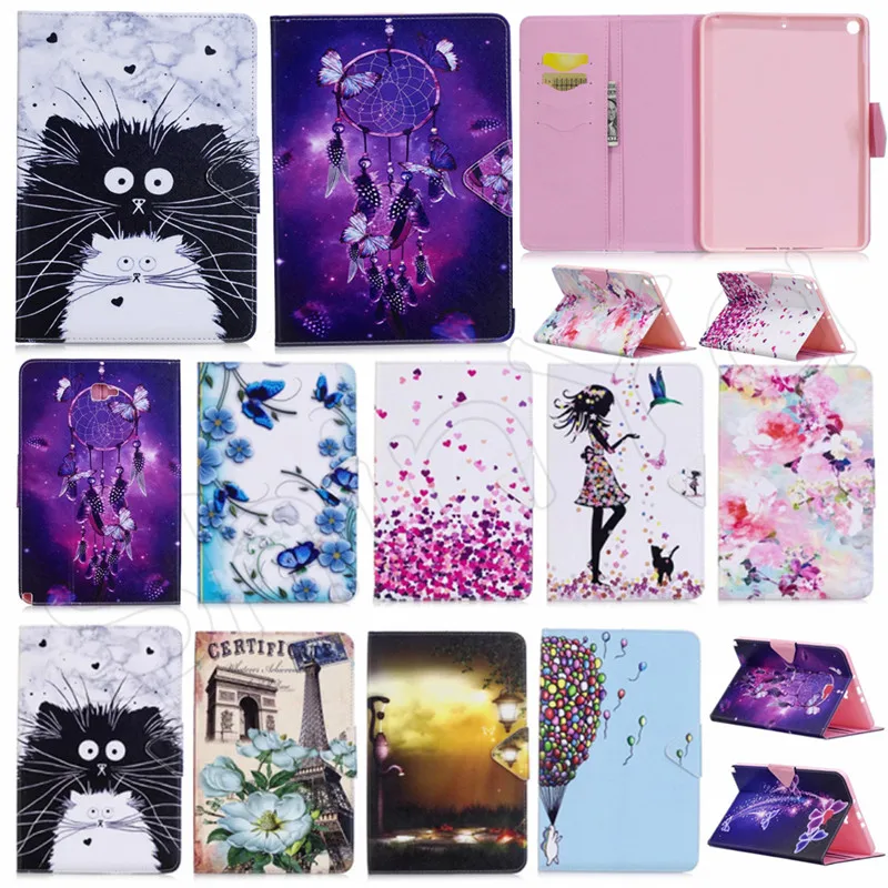 

Printed Leather case For iPad 9.7 2017 2018 Case TPU Cover For iPad 9.7 inch Case Shock Resistance Back A1822 A1823 A1954 A1893