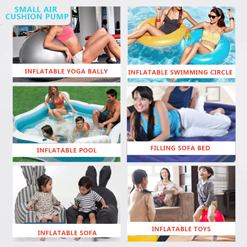 

2019 White Inflatable Pump Practical Gadget Inflating Balloon Tool for Air Pillow for TOUGHAGE Drop Shipping