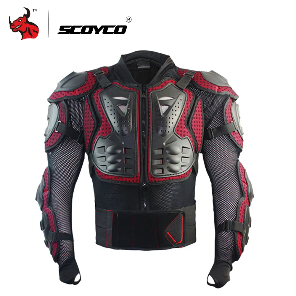 

SCOYCO Professional Motorcycle Full Body Armor Protector Protective Motorcycle Body Armor Motorcycle Jacket Black And Red
