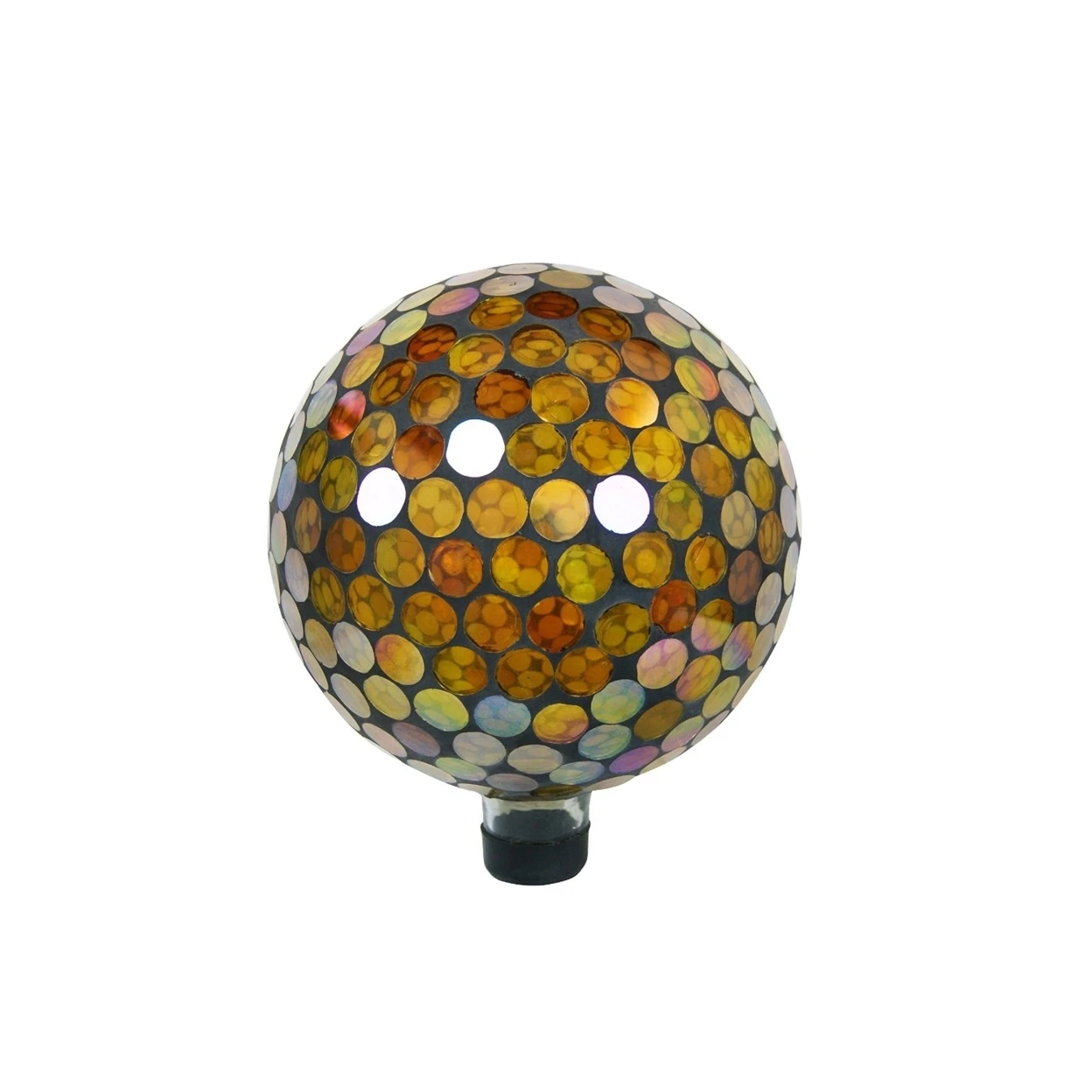 10 Inch Yellow Circles Gazing Globe