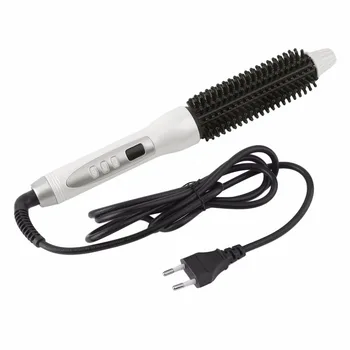 

Temperatre Adjustable Electric Hair Curler Portable Hair Curling Iron EU Plug Hair Comb For Traval Salon Use Hairstyling Tool