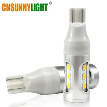 CNSUNNY светильник W16W T15 светодиодный Автомобильный Обратный светильник Canbus OBC без ошибок автоматический резервный светильник сигнал поворота Тормозная лампа Красный Янтарный Белый 12 В