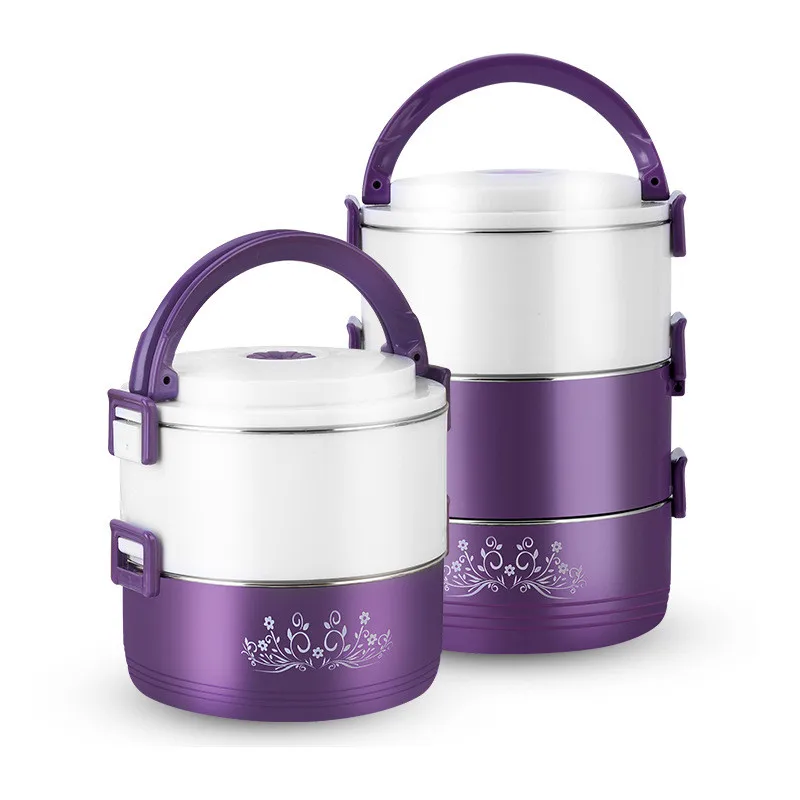 Multi layer large capacity kids stainless steel insulated ...